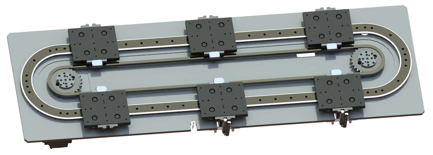 重载椭圆底板结构环形导轨运送线76-OV2系列(图2)