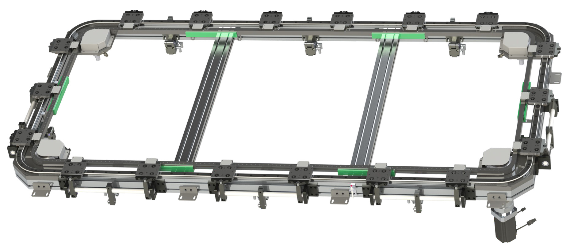 矩形型材链传动环形导轨运送线 25-RE2系列(图3)